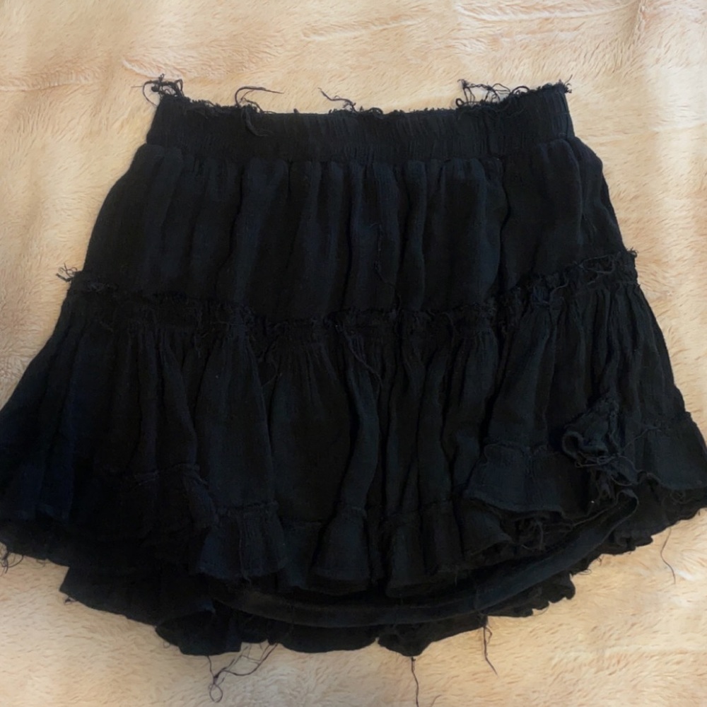 Abbeline Black Ruffle Skirt